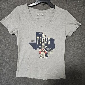 Disney Parks Epcot World Premier Texas T-Shirt Womens XL Gray American Adventure